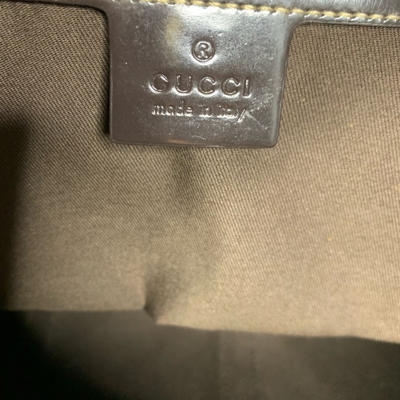 ❤️❤️Sold❤️❤️Gucci mono Pvc leather hobo bag - Picture 8 of 12